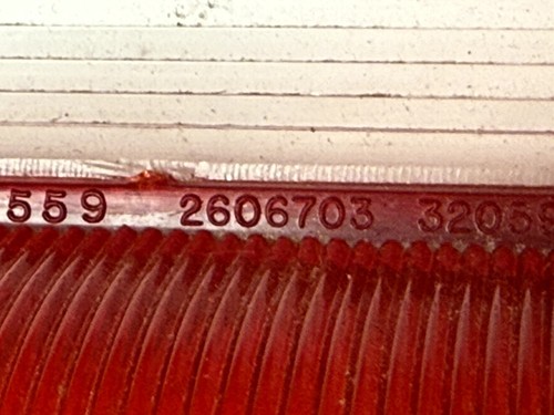 1967 Plymouth Fury I II Left Back-Up Light Lens 2808821 NOS - Picture 9 of 11