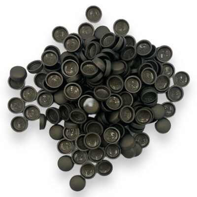 Domschraube Abdeckkappen Bronze eloxiert, zweiteilig matt 6/8g Snap-Caps  Schrauben