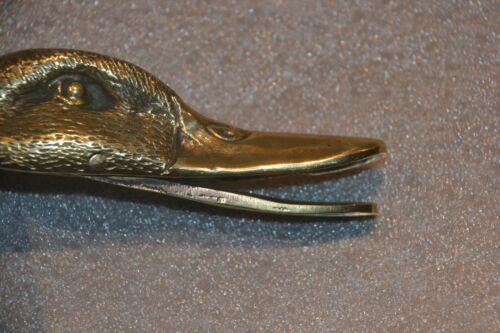 Vintage Brass Duck Head Documents Clip Binder Spring - Picture 5 of 8