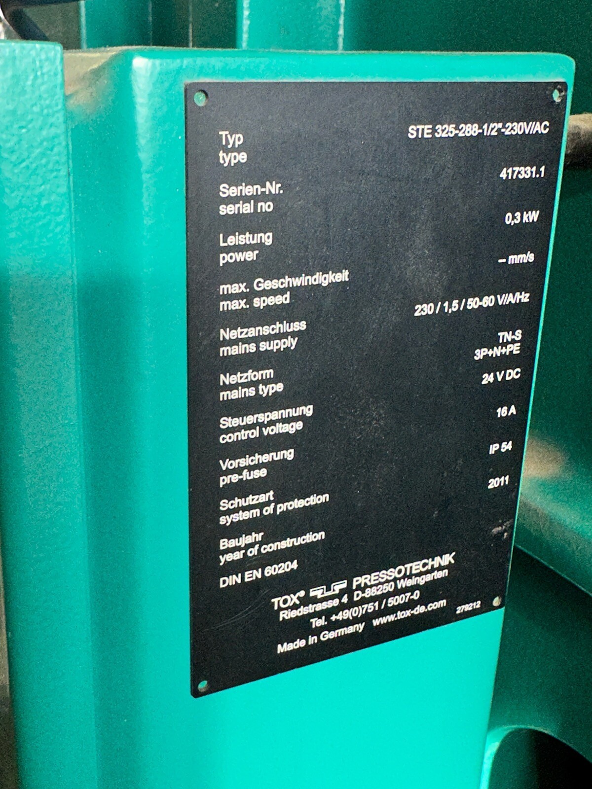 TOX Clinchpresse Standgerät CEC 008 70kN Durchsetzfügen Pneumatisch 500mm Auslad – Bild 7