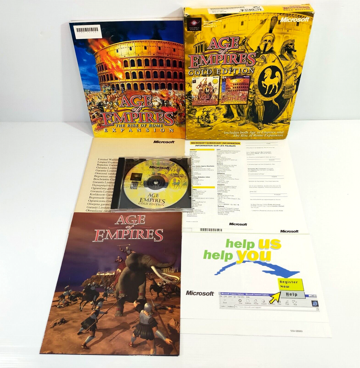 Age of Empires: Gold Edition Microsoft Windows PC Big Box Age of Empires: Gold Edition Microsoft Windows PC Big Box