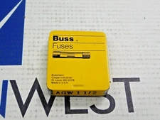 BUSS FUSE AGW 1 1/2 QUANTITY 5 IN BOX NEW