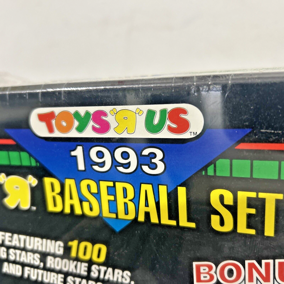 🔥Toys 'R' Us Topps Baseball Factory Sealed 1993 Set 100 Cards & 12