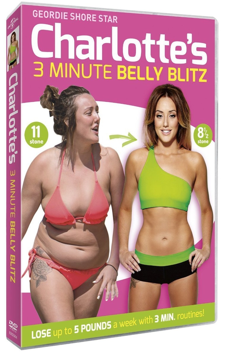Charlotte Crosby Geordie Shore 3 Minute Belly Blitz DVD Fat Weight
