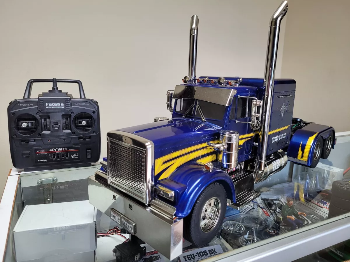 Tamiya 1/14 RC Grand Hauler Semi Truck + Futaba 2.4Ghz + MFC-01 LED & Sound Unit