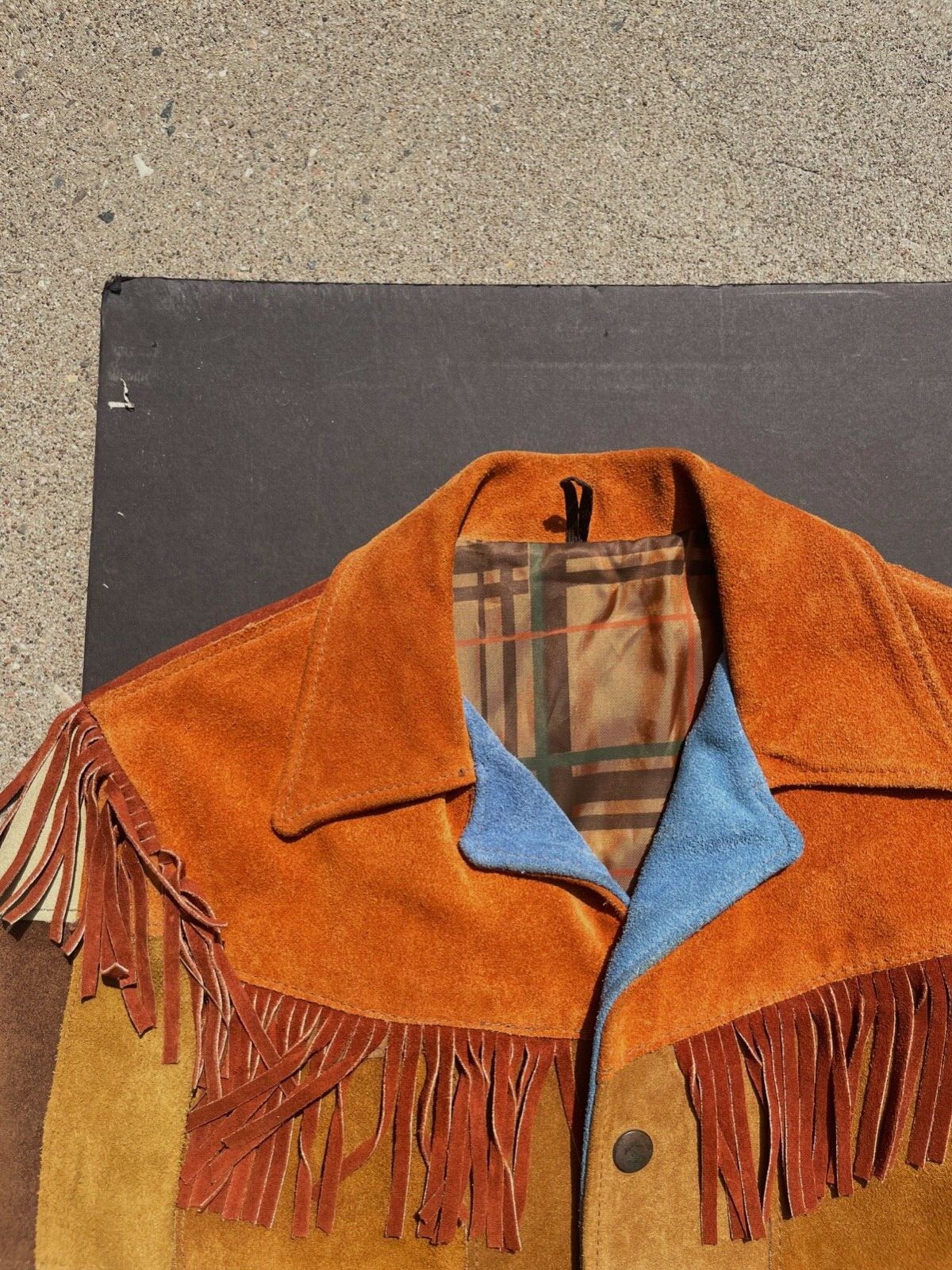 Leather Suede Multi Color Patch Young Man Jacket - image 4