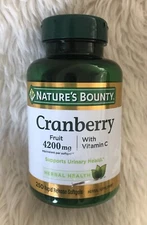 Nature’s Bounty Cranberry Fruit 4200 mg with Vitamin C Softgel - 250 Count