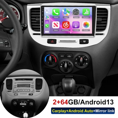 2+64G For Kia Rio 2005-2011 Car Stereo Radio Android 13 Carplay GPS Navi WIFI BT