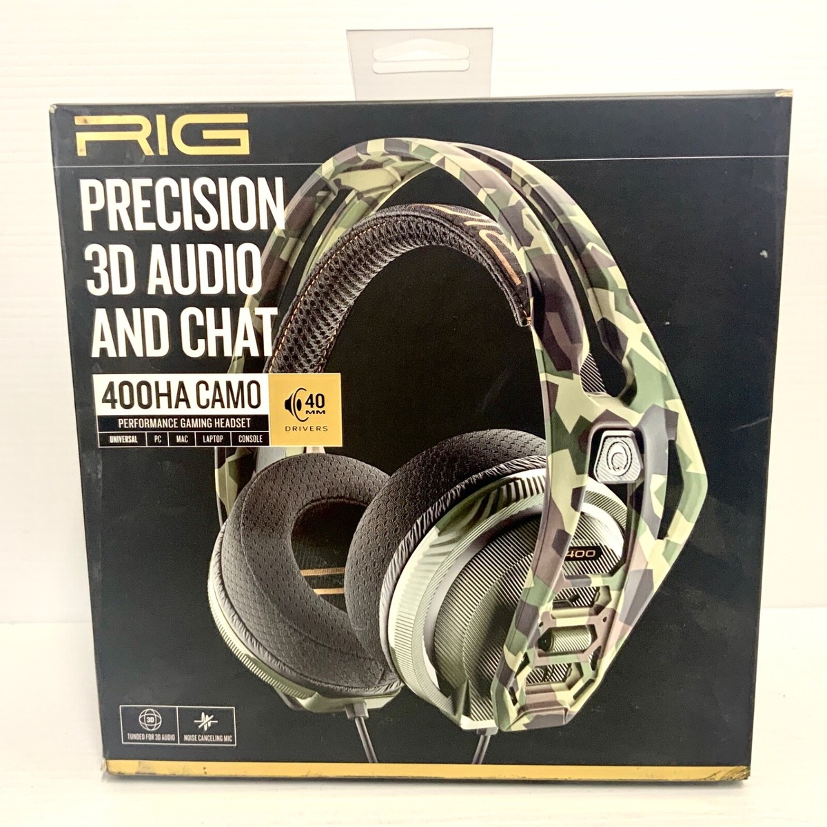 Nacon RIG 400 HA Camo Headset Box PC PS4 PS5 Xbox One
