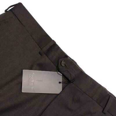 Luigi Bianchi Mantova NWD Wool Blend Dress Pants Size 54R (38 US) In Brown