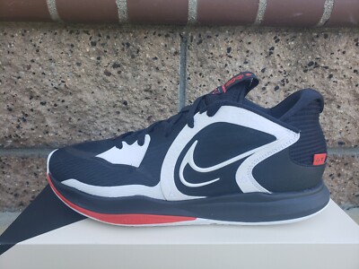 Nike kyrie Low 5 Basketball Shoes Black White Chile Red DJ6012-001