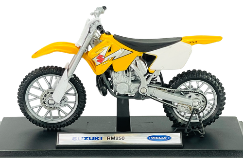 WELLY SUZUKI RM250 1:18 DIE CAST METAL NEU IM KASTEN - Bild 3 von 5
