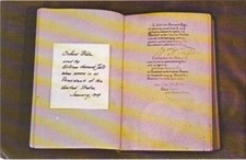 Postcard-Bible Used To Swear in President William Howard Taft-1909