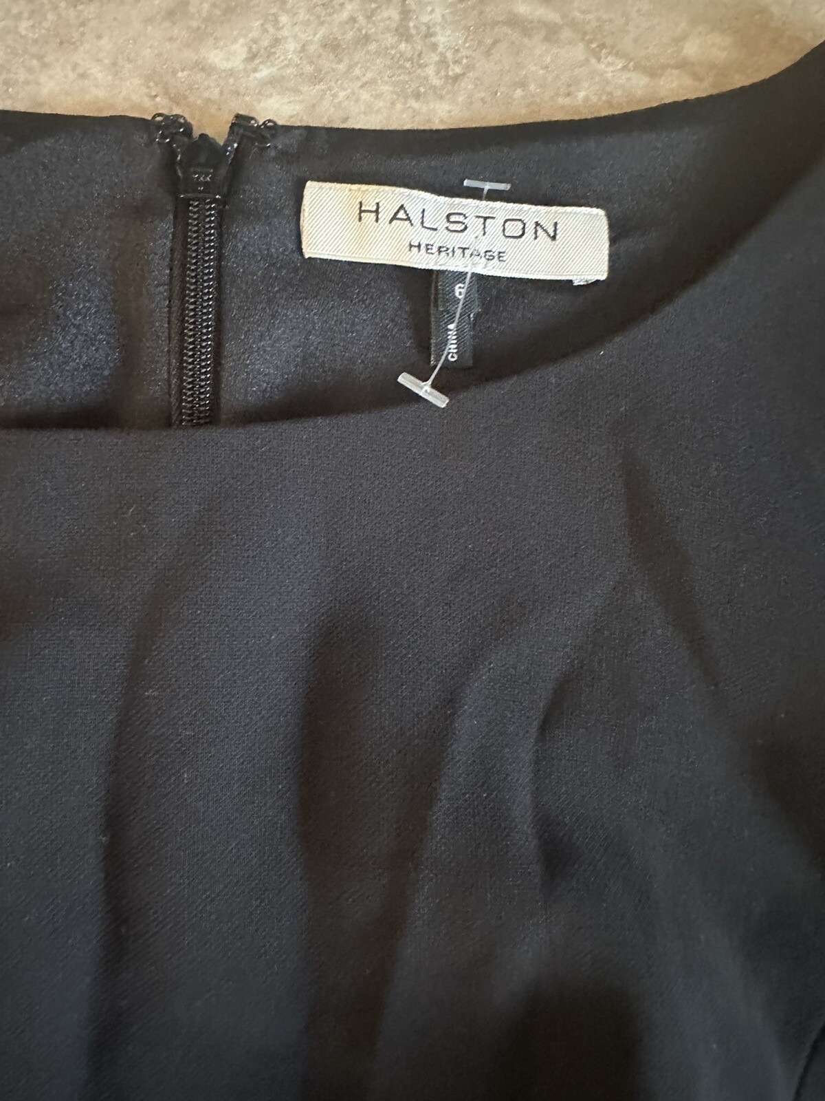 Halston Heritage 6 Basic Black Elegant Dress - image 2