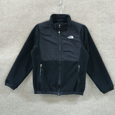 North Face Jacket Youth Girls Large Black Fleece Polartec Denali