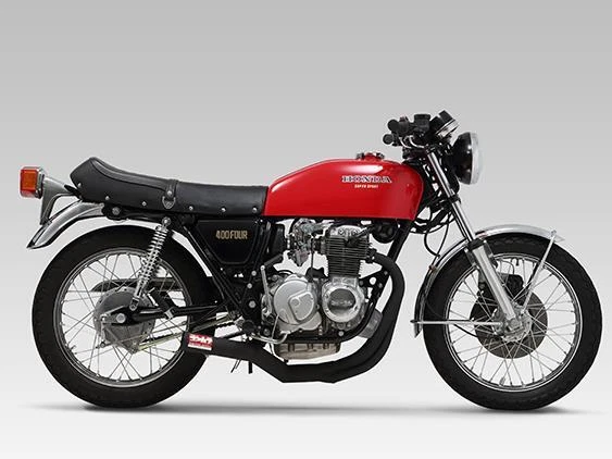 Yoshimura Access Black Cyclone Exhaust System Honda CB400F 1976