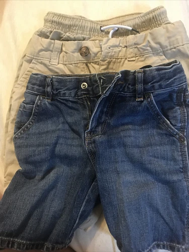 Lot of 3 shorts size 5(one xs) carters childrens place cat and jack khaki denim