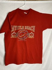 Vintage 90s Myrtle Beach South Carolina Tshirt Red Dolphins Sz L Made in USA