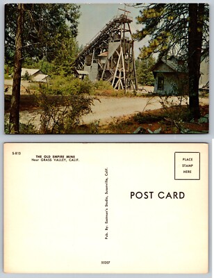 Old Empire Mine Grass Valley California CA Postcard