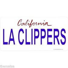 CALIFORNIA LA CLIPPERS LOS ANGELES NBA BASKETBALL STATE LICENSE PLATE USA MADE