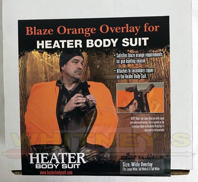 Heater Body Suit 402z Blaze Orange Overlay Size Wide (fits LW TW XTW