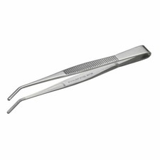 ANEX Tweezer Stainless Steel Bent Tip 125mm No.122 JIS Japan