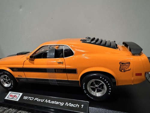 Maisto 1:18 Diecast Special Edition 1970 Ford Mustang Mach 1 orange NEU IN BOX - Bild 9 von 20