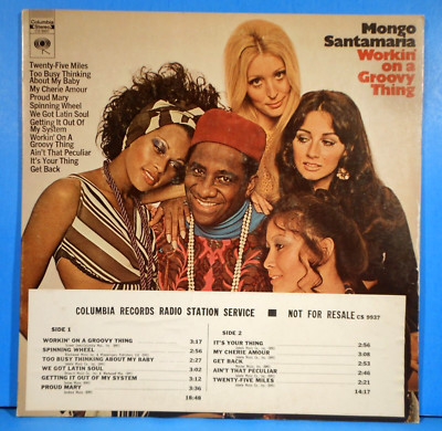 MONGO SANTAMARIA WORKIN' ON A GROOVY THING LP 1969 PROMO NICE COND! VG/VG+!!