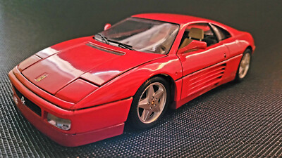 Vintage BURAGO 1/18 1:18 FERRARI PININFARINA 348TB 1989 #3039 Near mint VGC