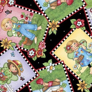 Mary-Engelbreit-Mary-039-s-Fairies-Picture-Patches-Fabric-25891-J-By-the-Yard