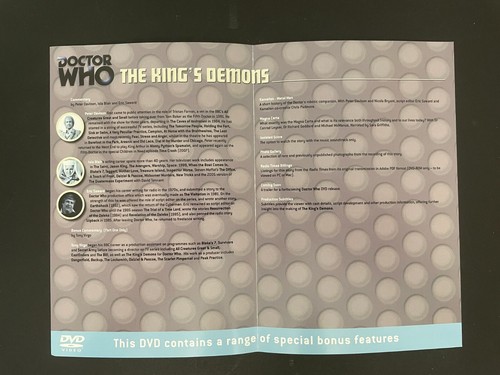 Doctor Who - The King's Demons - DVD (Region 2) - Picture 6 of 6