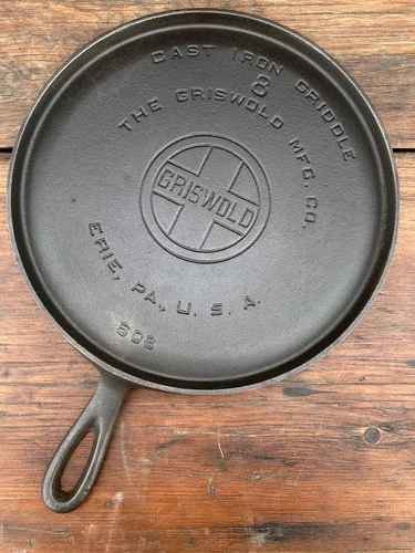 Griswold Cast Iron #8 Large Logo Griddle