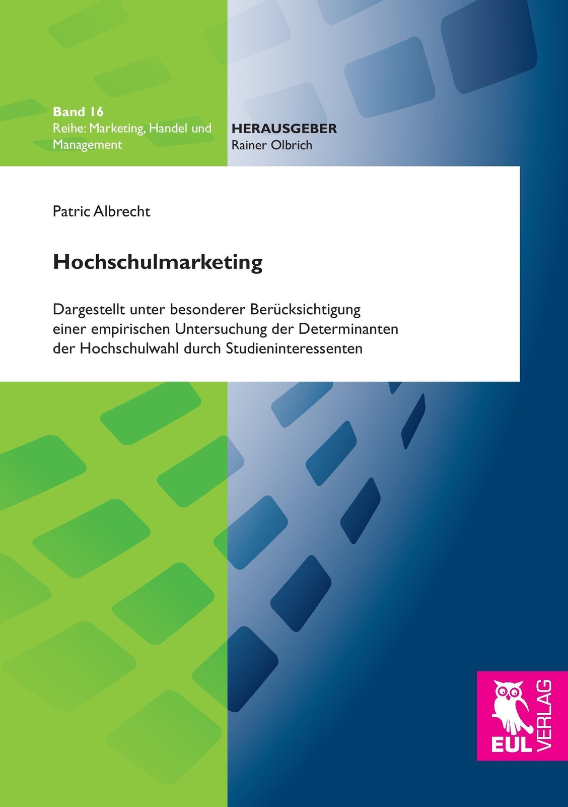 Thumbnail - Hochschulmarketing Patric Albrecht Taschenbuch Paperback 280 S.