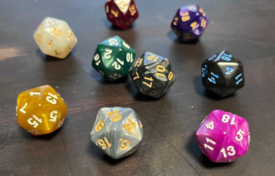 1 Würfel W20 D20 20seitig  DSA DND Rollenspiel RPG Magic
