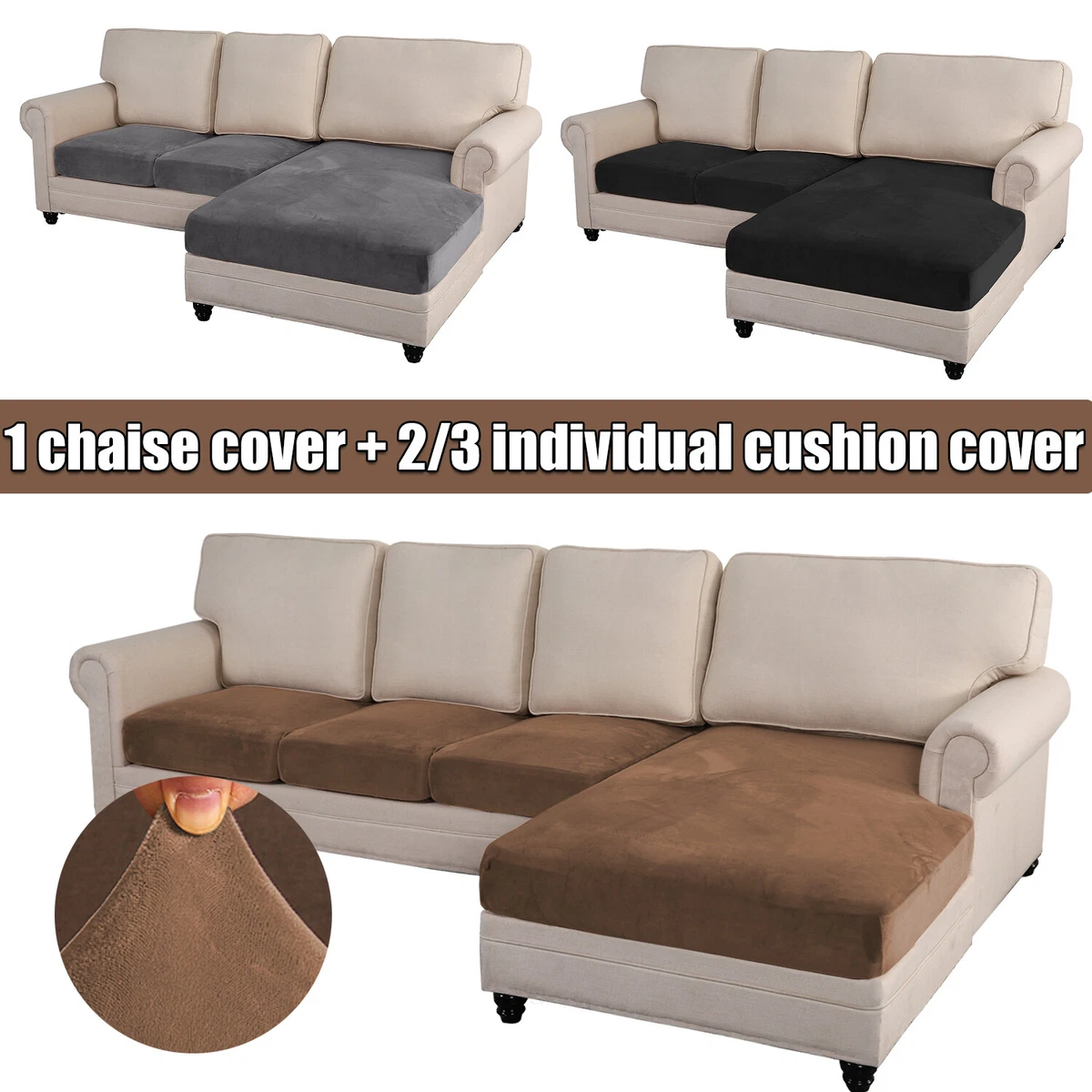 Sectional couch seat covers new arrivals