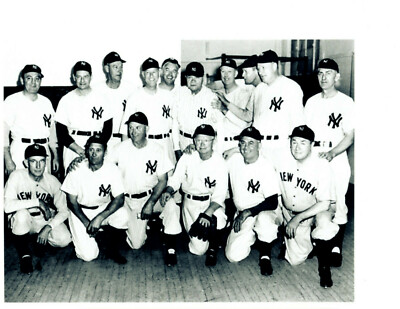 1923 NEW YORK YANKEES 8X10 TEAM PHOTO 1948 25TH WORLD SERIES ANNIVESARY  RUTH HOF - Main Image