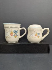 Inter-national Tableworks Stoneware Marmalade Creamer Jug and Pepper Shaker