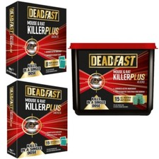 Deadfast Mouse & Rat Killer Sachets Blocks Traps Rodent Poison