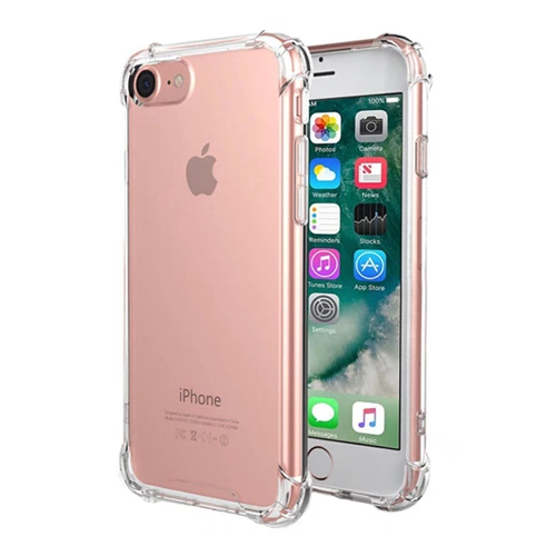 Clear Hybrid Slim Shockproof Soft TPU Bumper Case Cover For iPhone