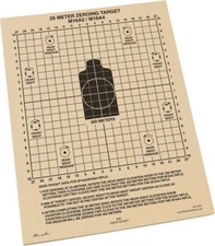 Military Issue 25 Meter Zeroing Target - USMC, Army Range Target (20 count)