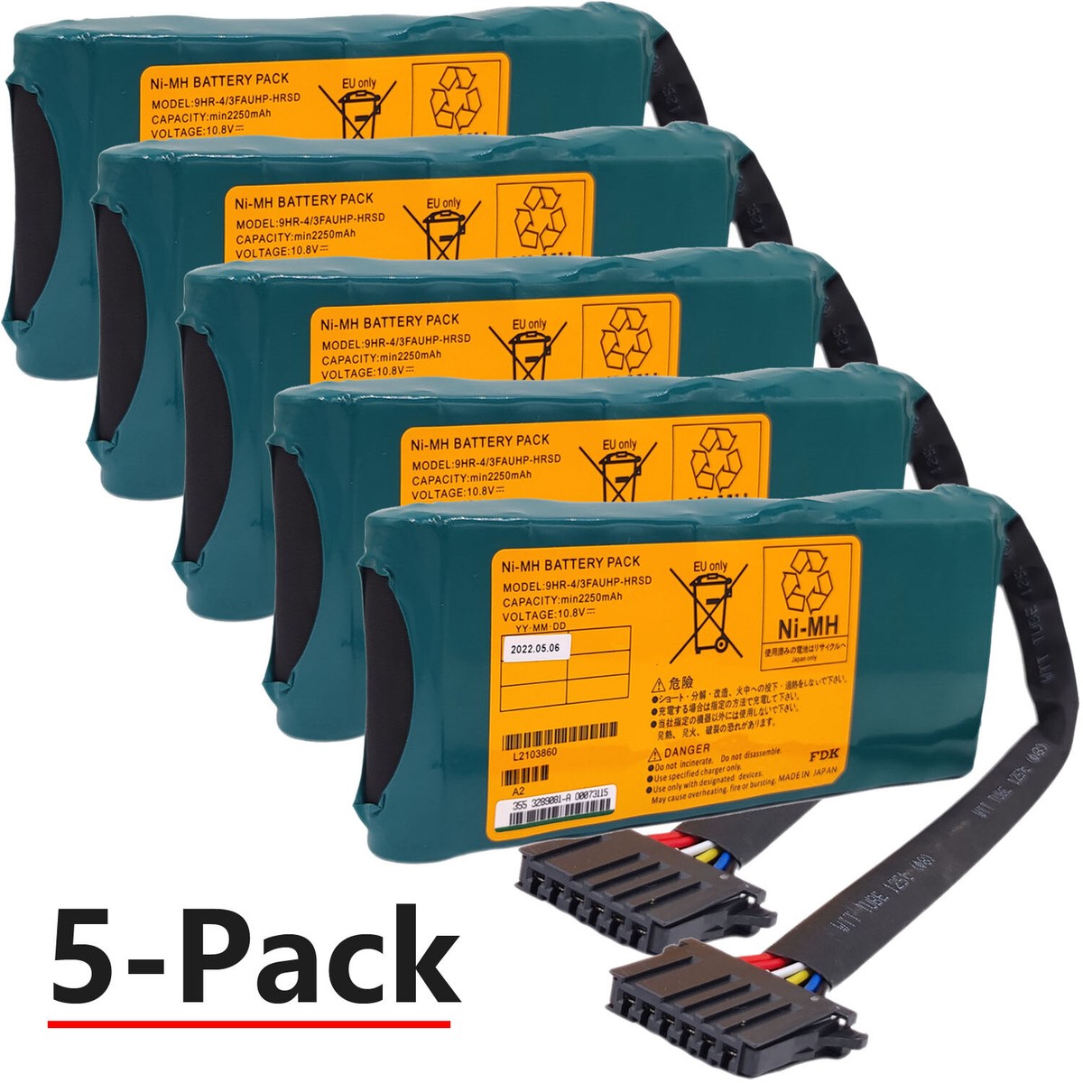 5Pcs 9HR-4/3FAUHP-HRSD For 3289081-A Hitachi Battery Module HDS