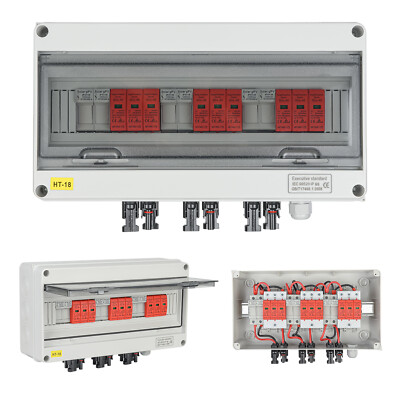 DC Solar Anschlusskasten 1/2/3 Strings Photovoltaik Überspannungsschutz 0%MwSt