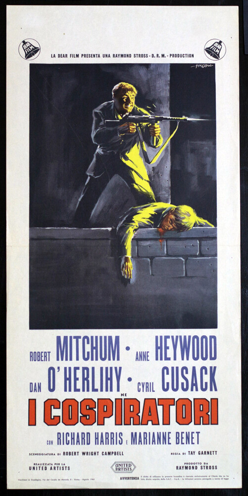 Locandina originale film I cospiratori (1960) - Regia di Tay Garnett