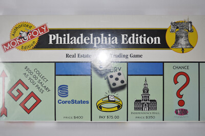 Monopoly Offizielle Philadelphia Edition - USAopoly - 1996 - Stadt der brüderlichen Liebe - Neu in Verpackung