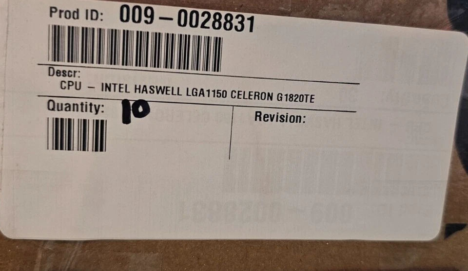 New (OEM) Intel Celeron G1820TE (SR1T6) 2.2GHz LGA1150 Desktop CPU Processor - Image 2 of 3