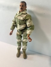 Vintage Army Action Figure Toy By ES Toy Military Fatigues