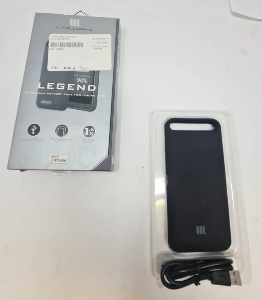 Funda Cargador Batería 3100mAh para Apple iPhone 6 6s 150% Extra LifeWorks Foto 4 de 4