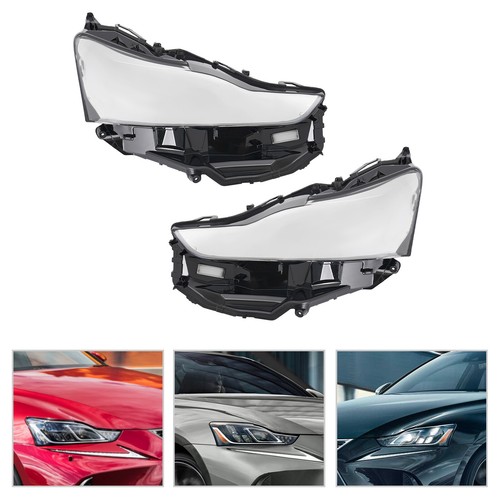 Left+Right Side Headlight Clear Lens Cover For Lexus IS300 IS350 2016-2020 - Picture 3 of 15