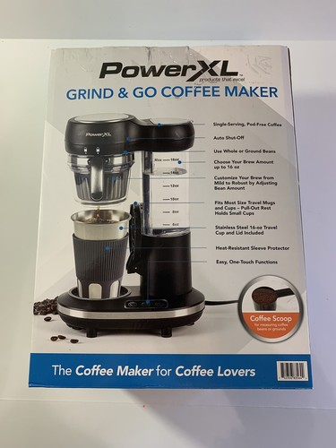 Power XL Grind \u0026 Go Coffee Maker NWOT 