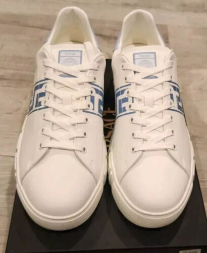 Versace Men's Barocco Greca Jacquard Low Top Sneaker, Size 11US (44 EUR) - Picture 2 of 7